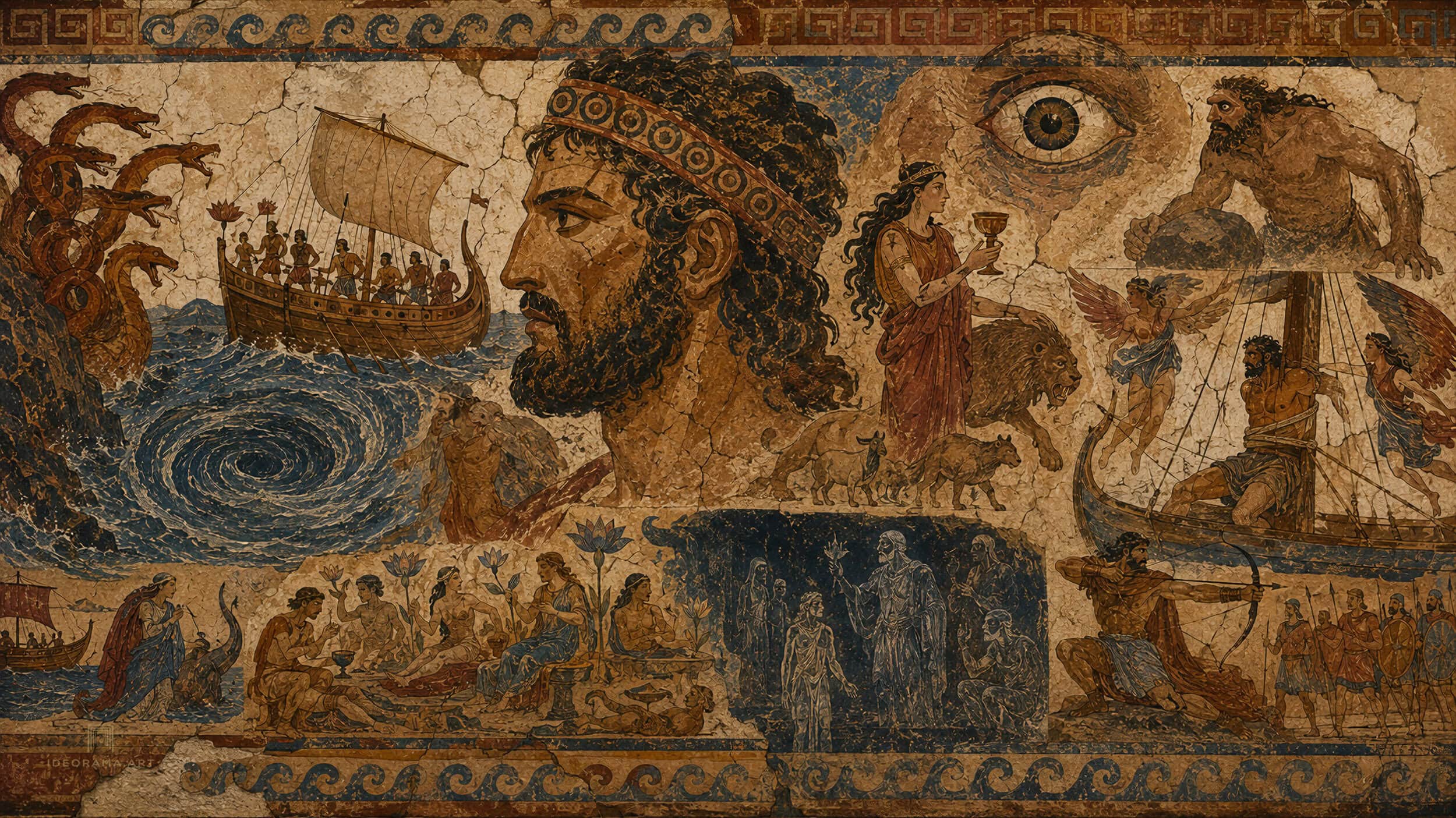 Fresco of the Ancient World The Odyssey Narrative